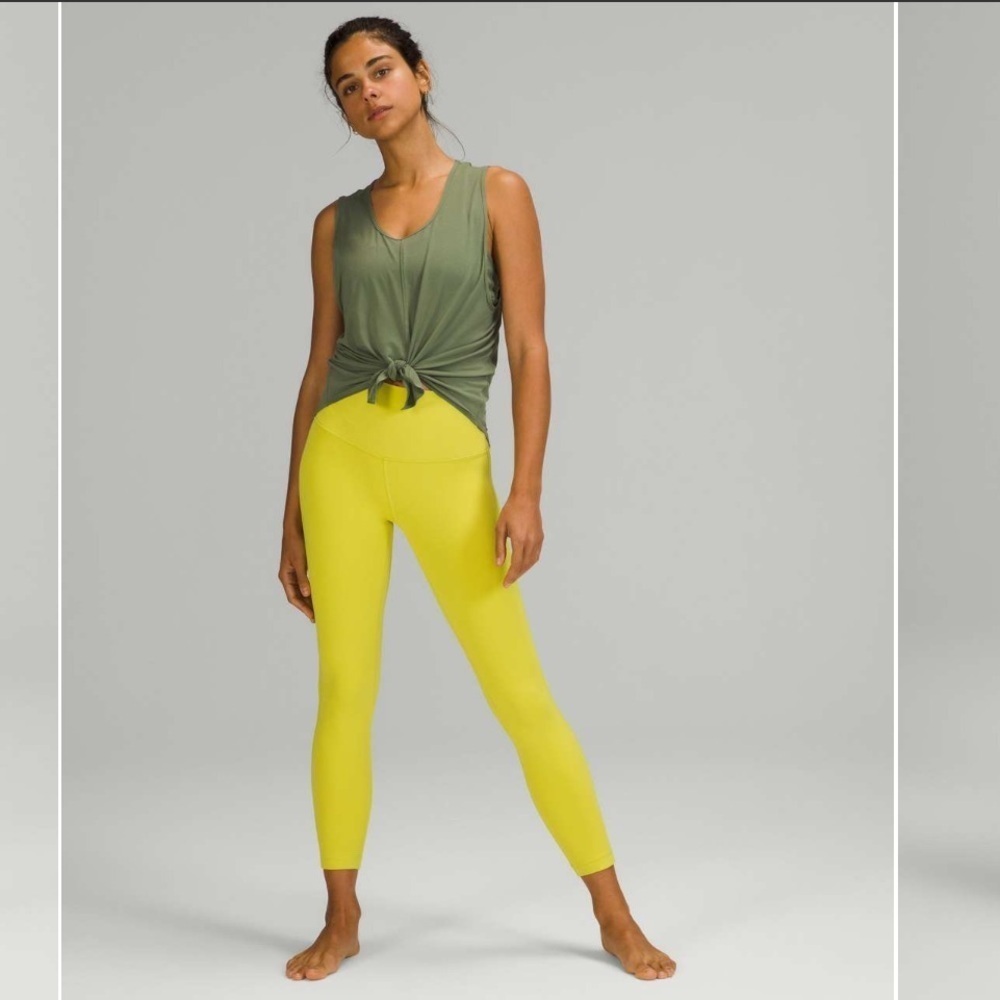 Lululemon Align High-Rise Pant 25" in Yellow Serpentine